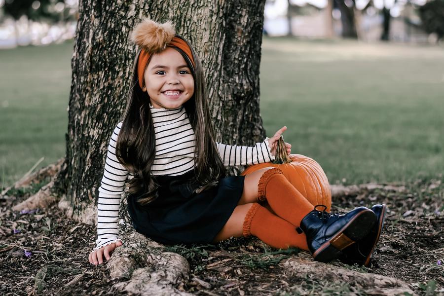 Pumpkin Spice Lace Top Knee Highs - Image 2