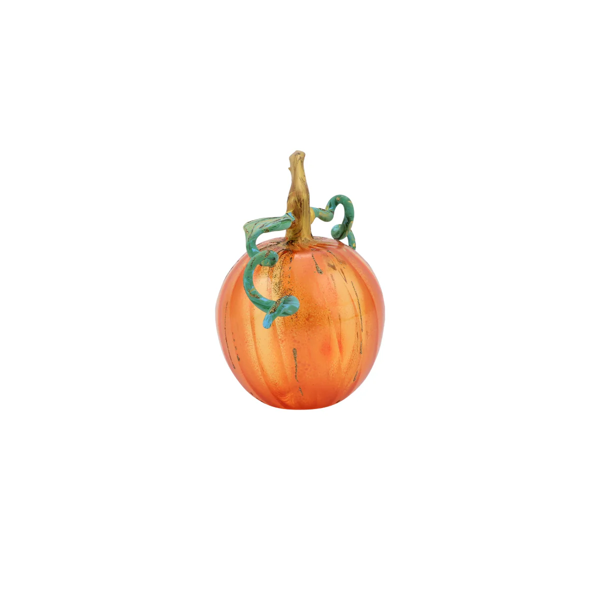 Pumpkins Figural Orange Glass Pumpkin - Image 2