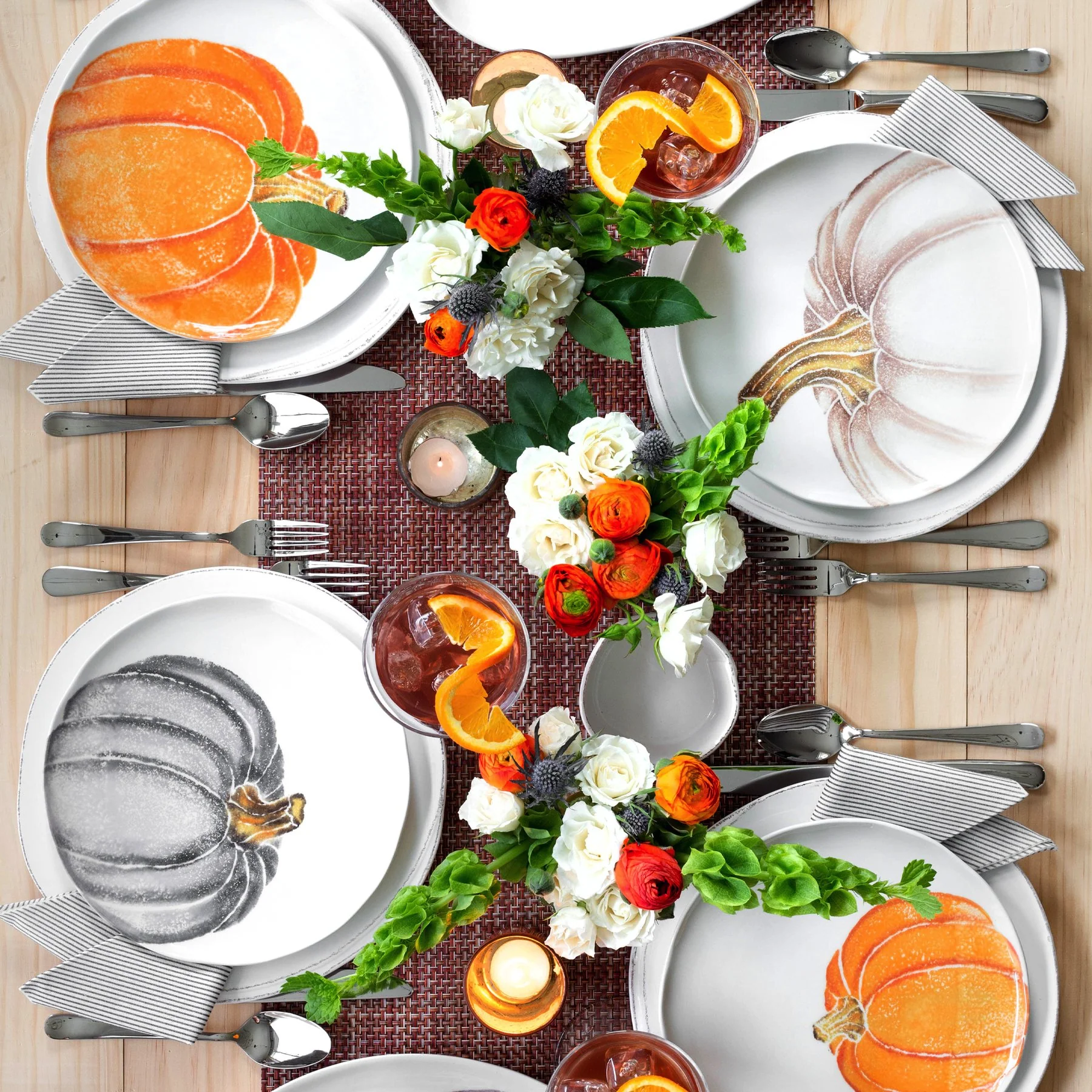 Pumpkins Orange Small Pumpkin Salad Plate - Image 3
