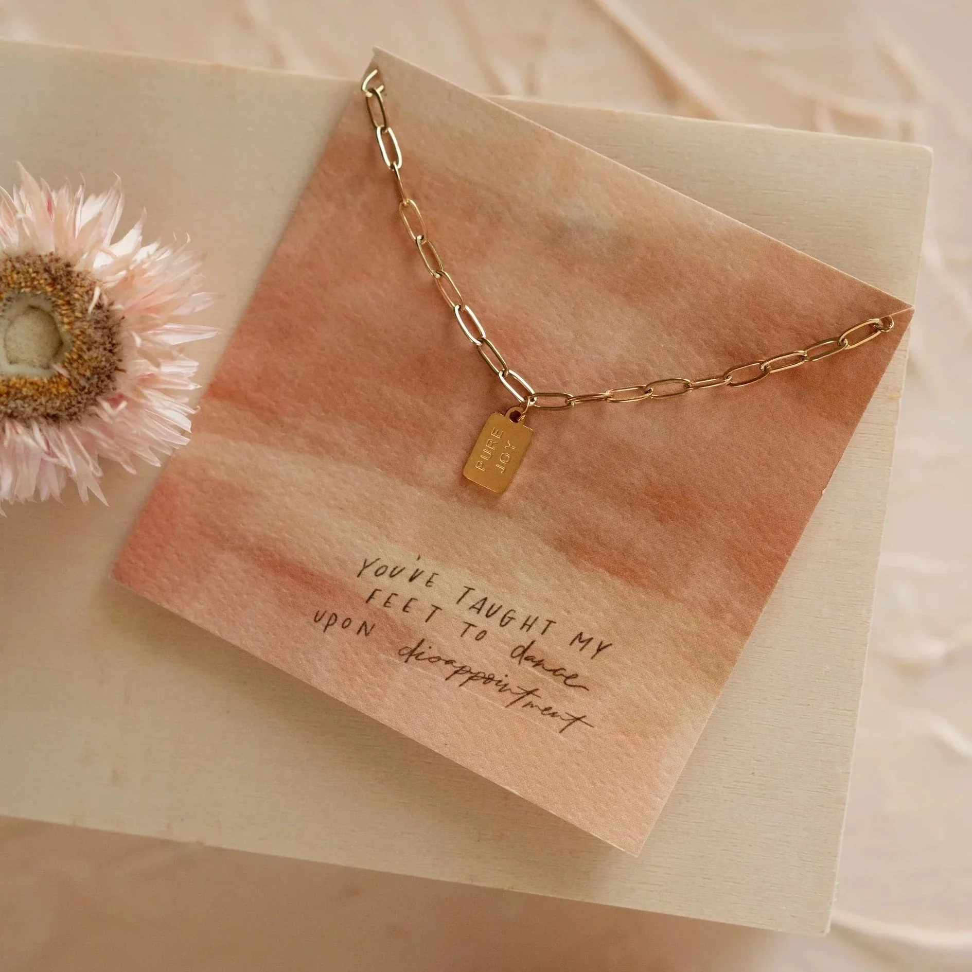 Pure Joy Tag Necklace
