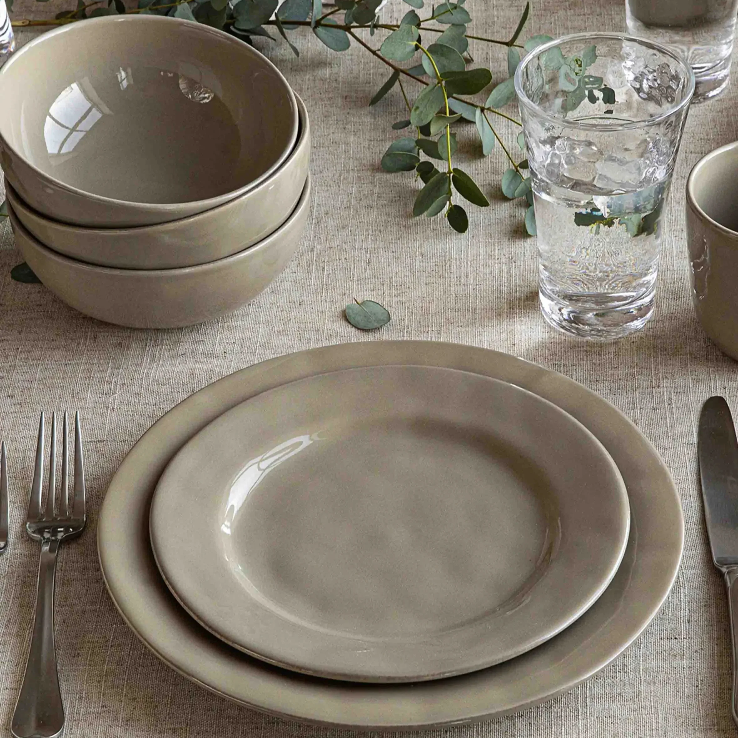 Puro 16pc Place Setting - Taupe - Image 4
