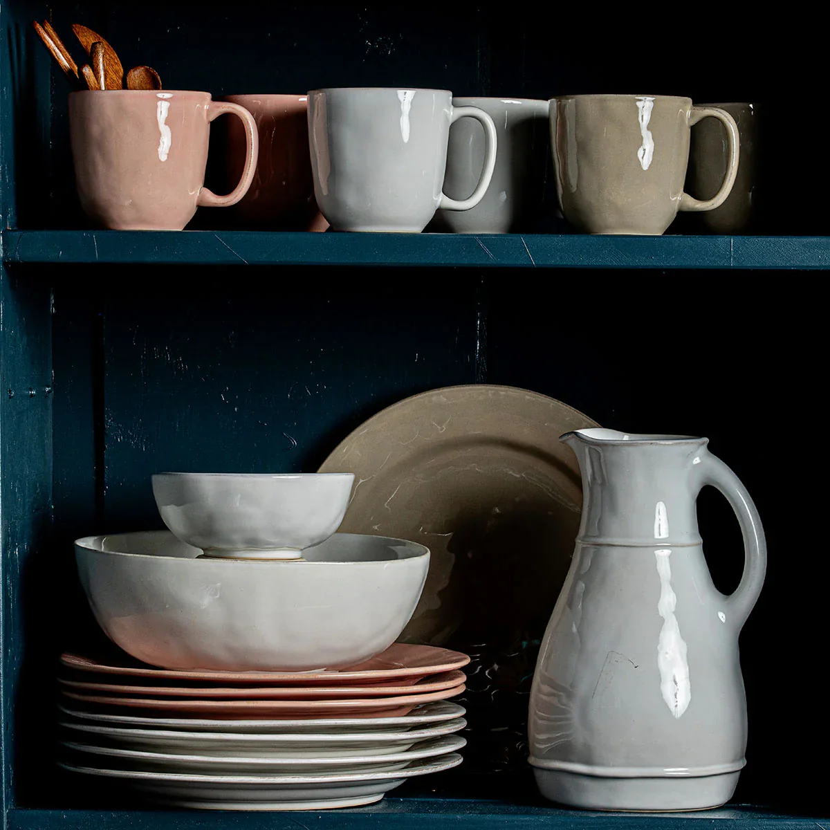 Puro 4pc Place Setting with Mug - Whitewash - Image 3