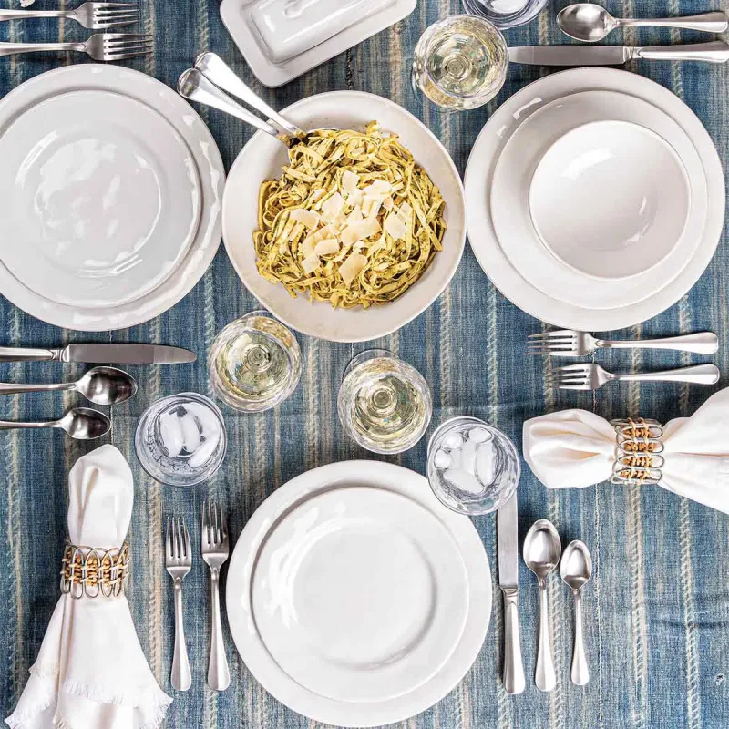 Puro Coupe 5pc Place Setting - Whitewash - Image 5
