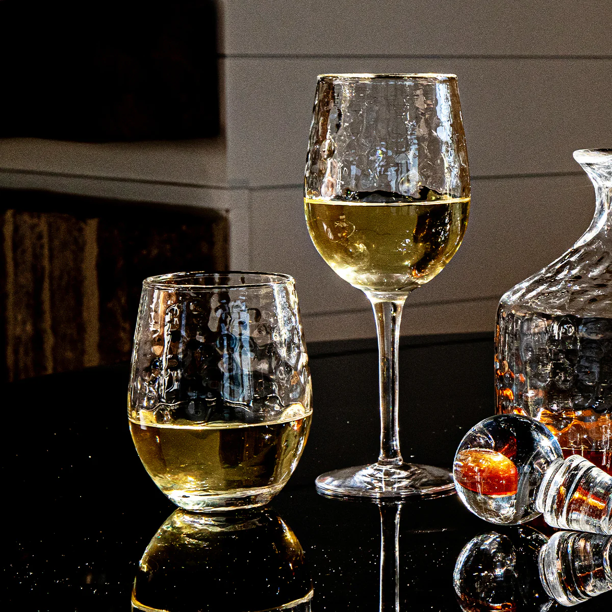 Puro Stemless White Wine Glass - Image 5