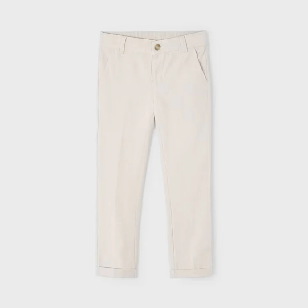 Raffia Linen Suit Pants