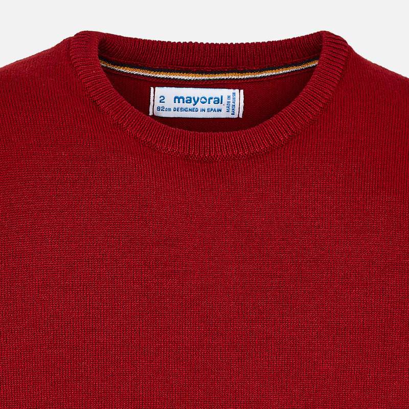 Red Round Neck Sweater - Image 2