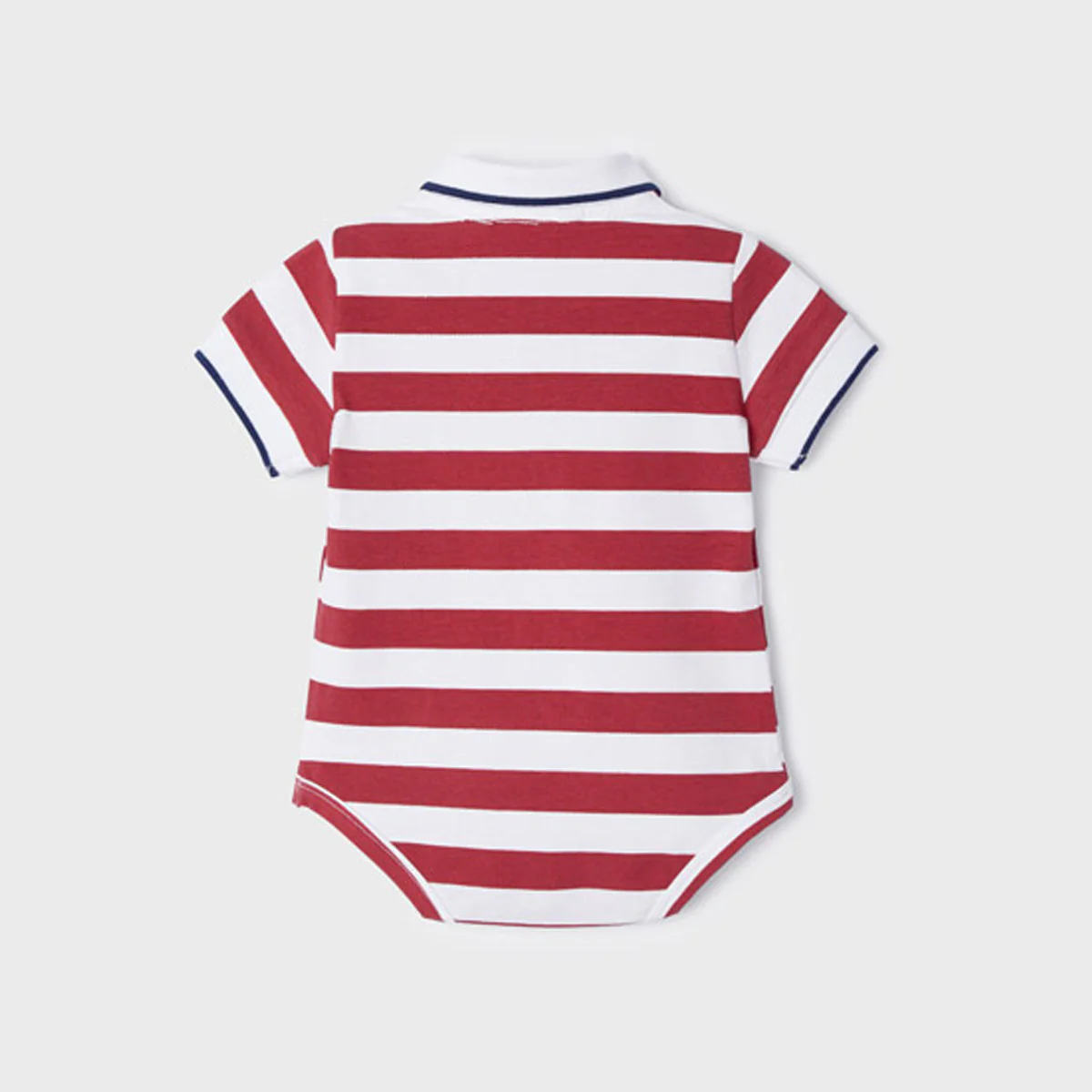 Red Stripe Polo Onesie - Image 2