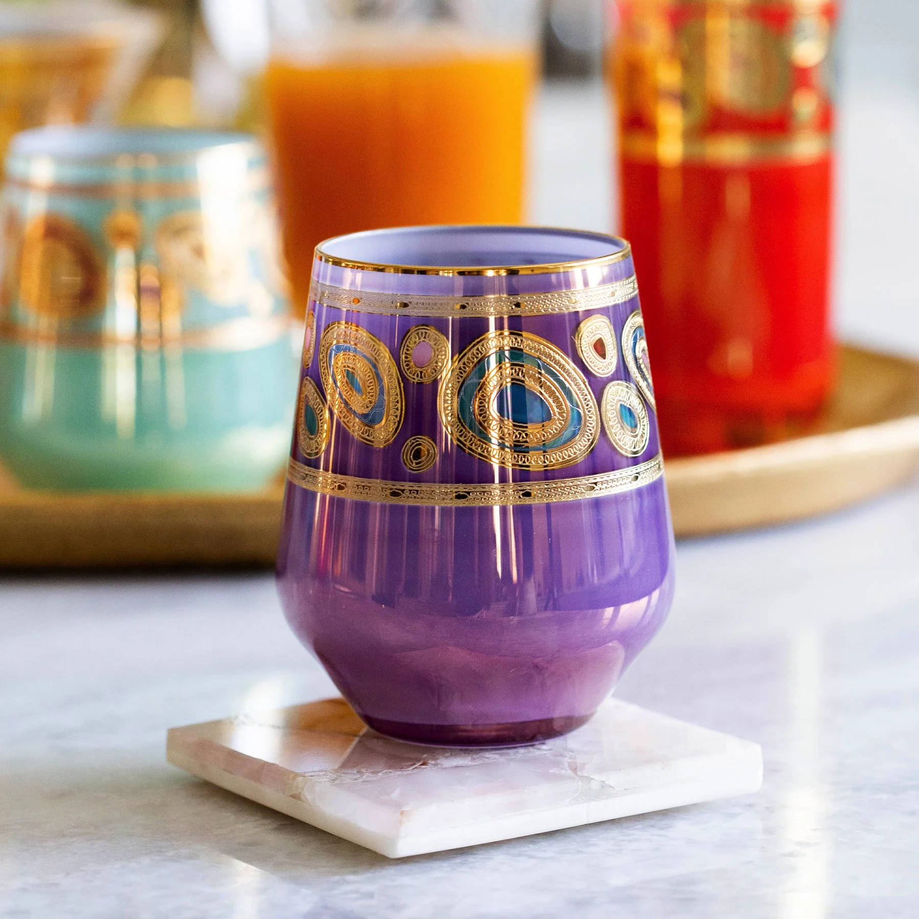 Regalia Purple Stemless Wine Glass - Image 2