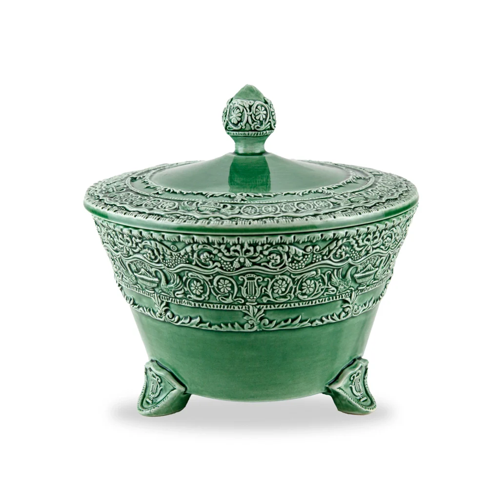 Renaissance Footed Bowl with Lid - Image 6