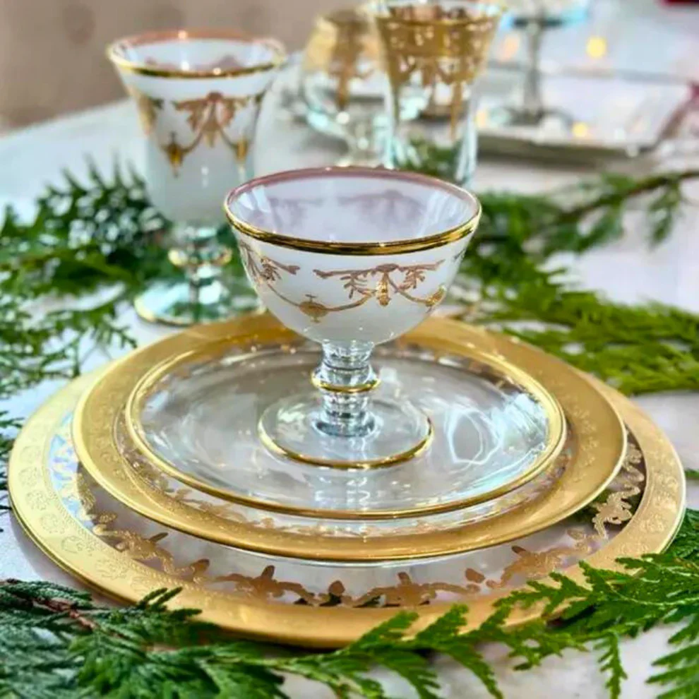 Rialto Borghese with Gold Compote - White - Image 6