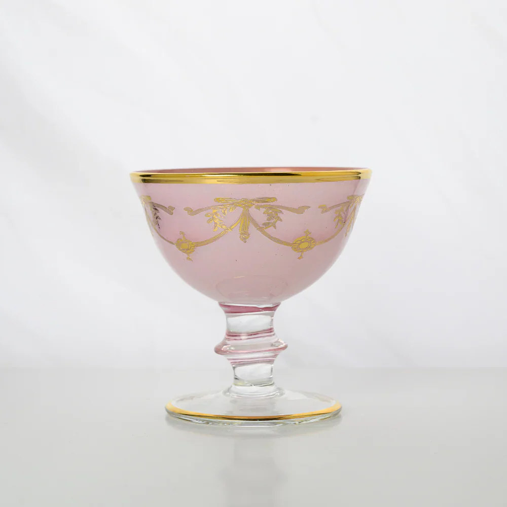 Rialto Borghese with Gold Compote - Pink