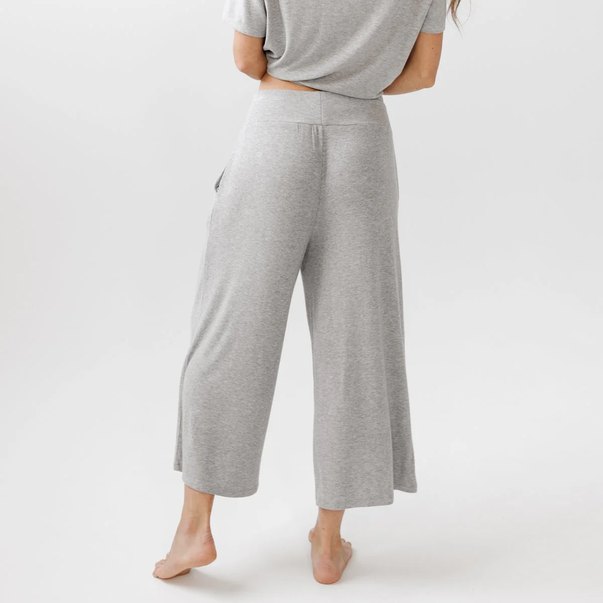 Rib-Knit Bamboo Lounge Capri - Image 6