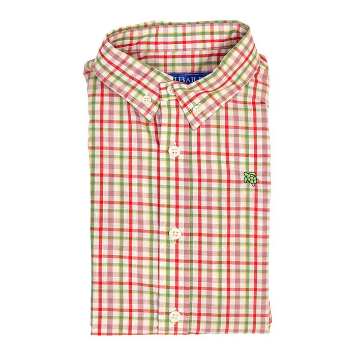 Fall Leaves Plaid Roscoe Button Down Shirt