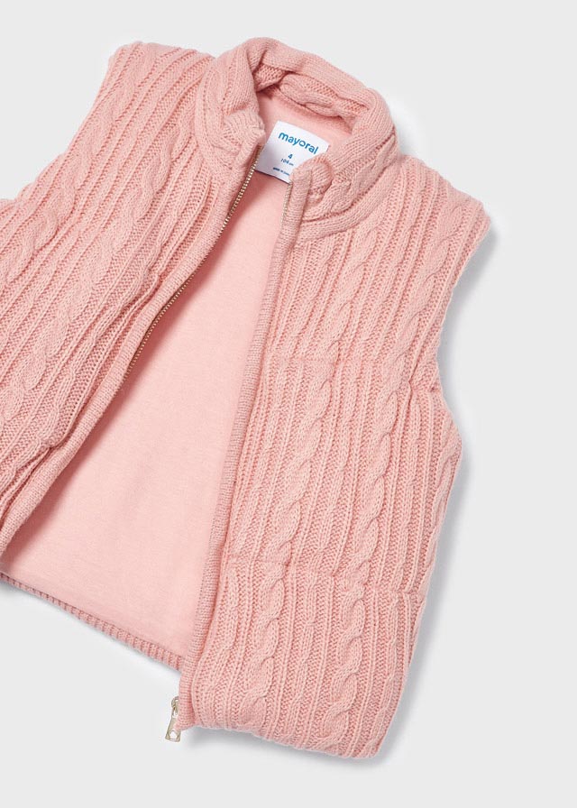 Rose Padded Knit Vest - Image 3