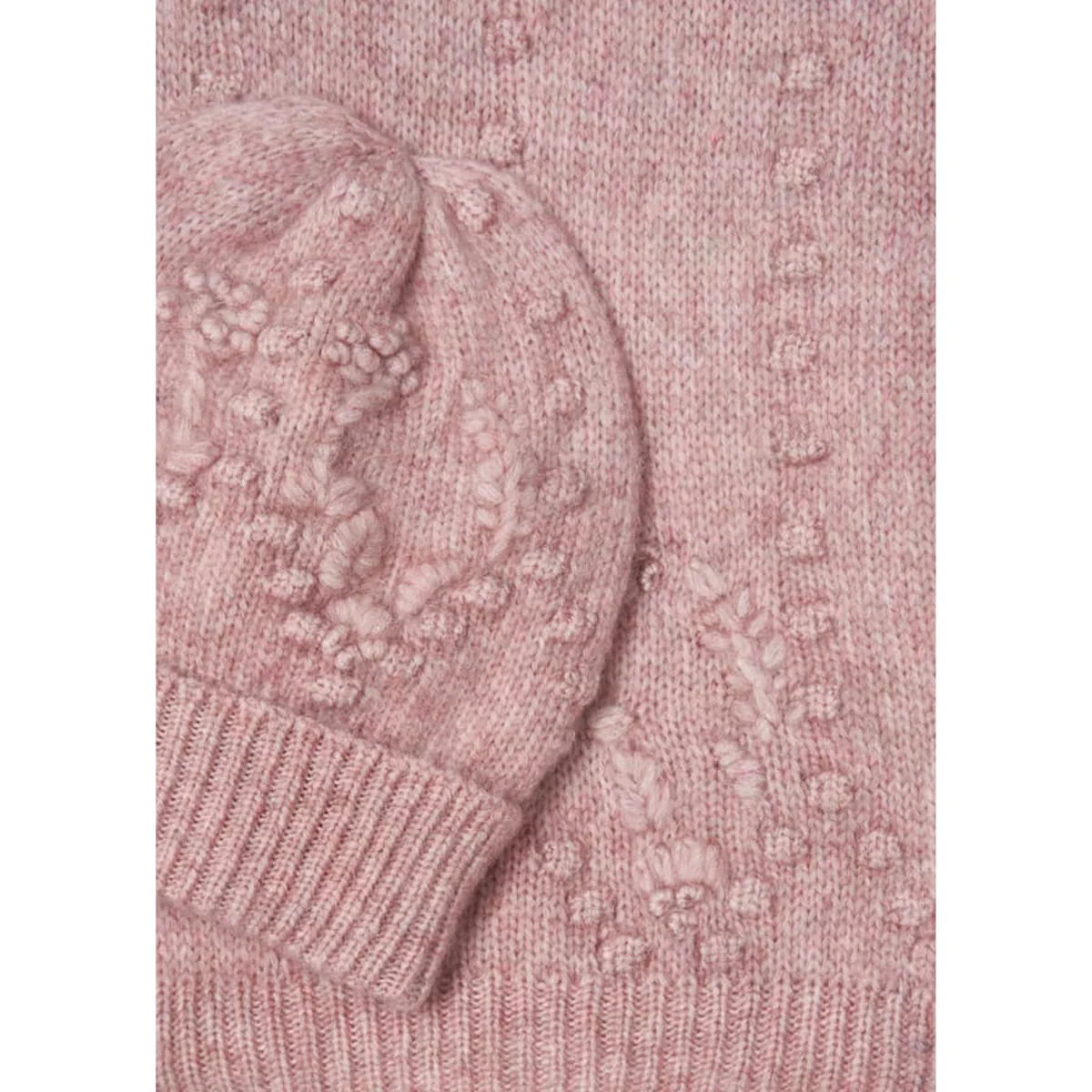 Rose Pink Hat, Scarf, & Gloves Set - Image 3