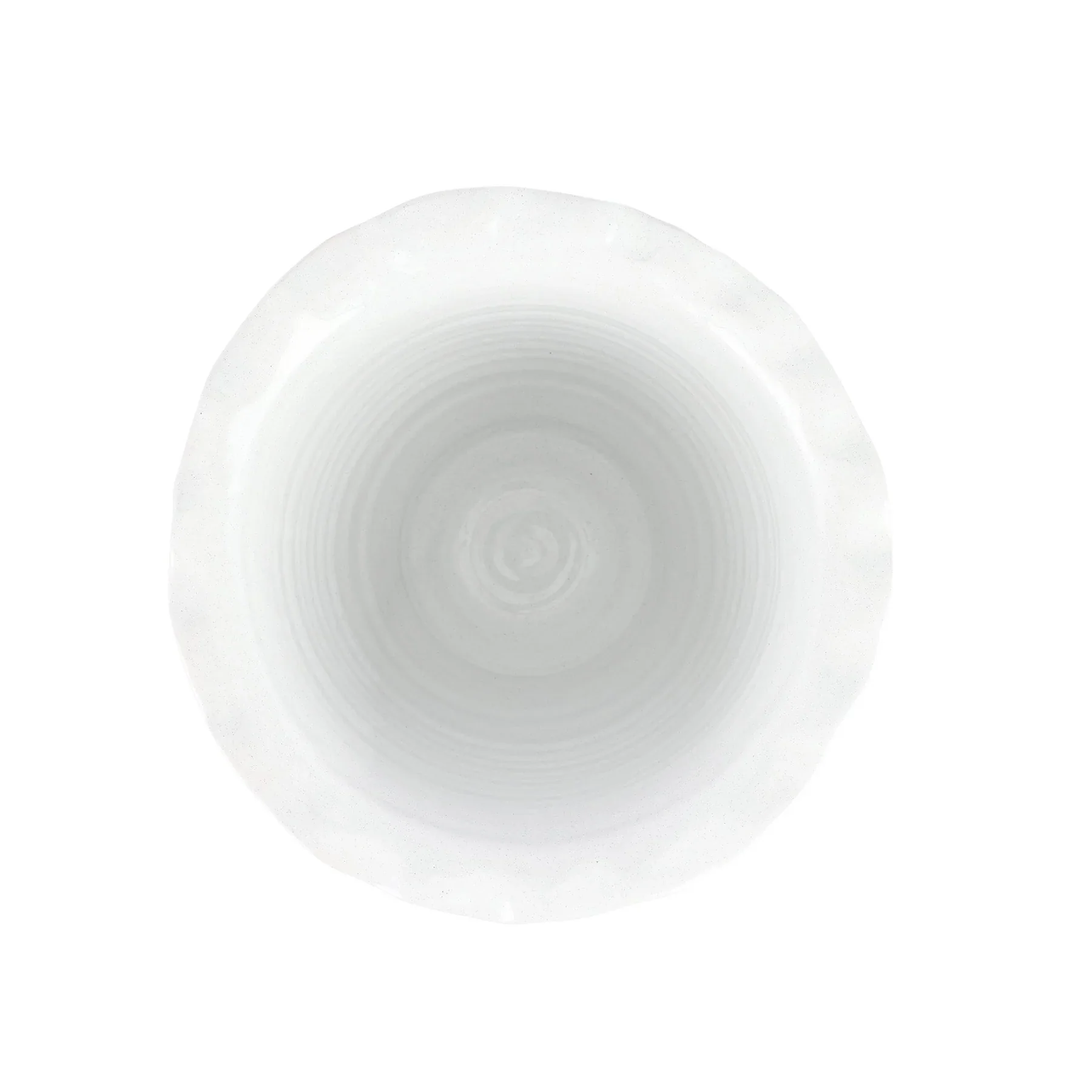 Rustic Garden White Ruffle Tall Footed Cachepot - Image 2
