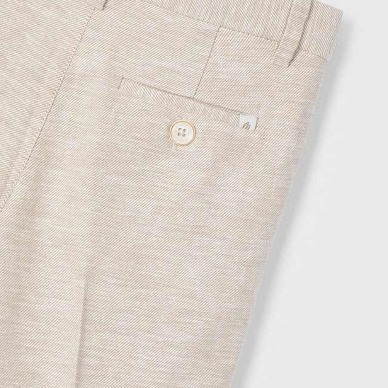 Sand Linen Dress Shorts - Image 6