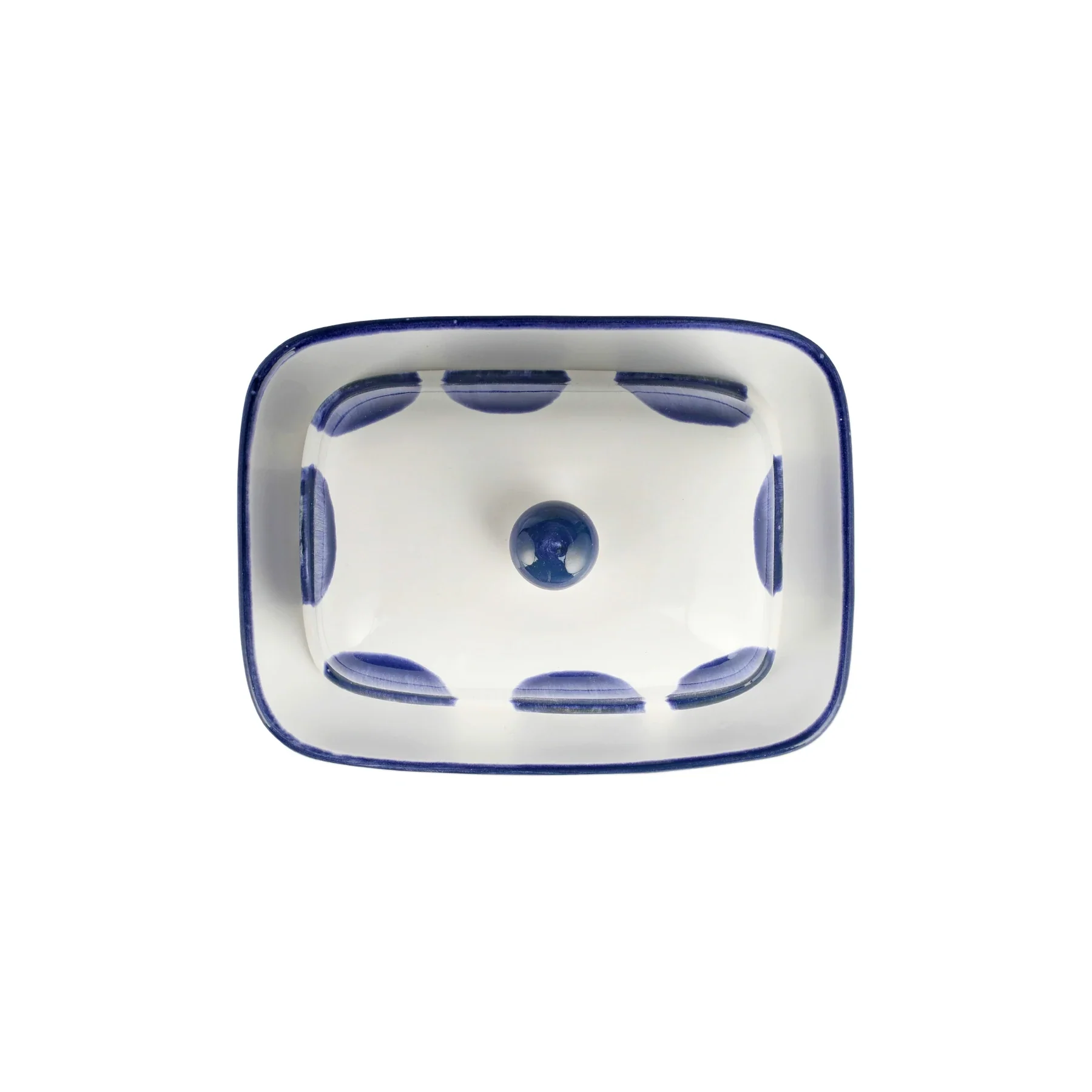 Santorini Dot Butter Dish - Image 2