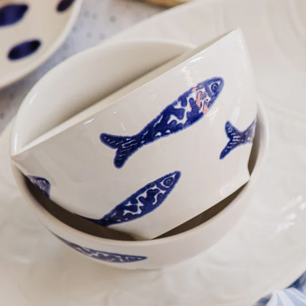 Santorini Minnows Cereal Bowl - Image 4