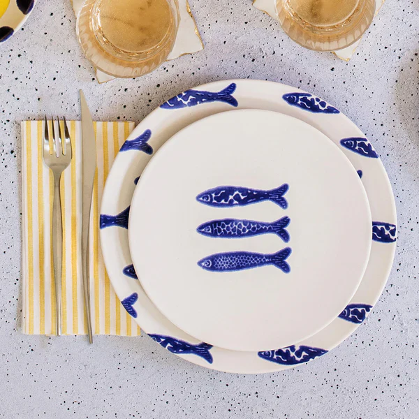 Santorini Minnows Salad Plate - Image 2