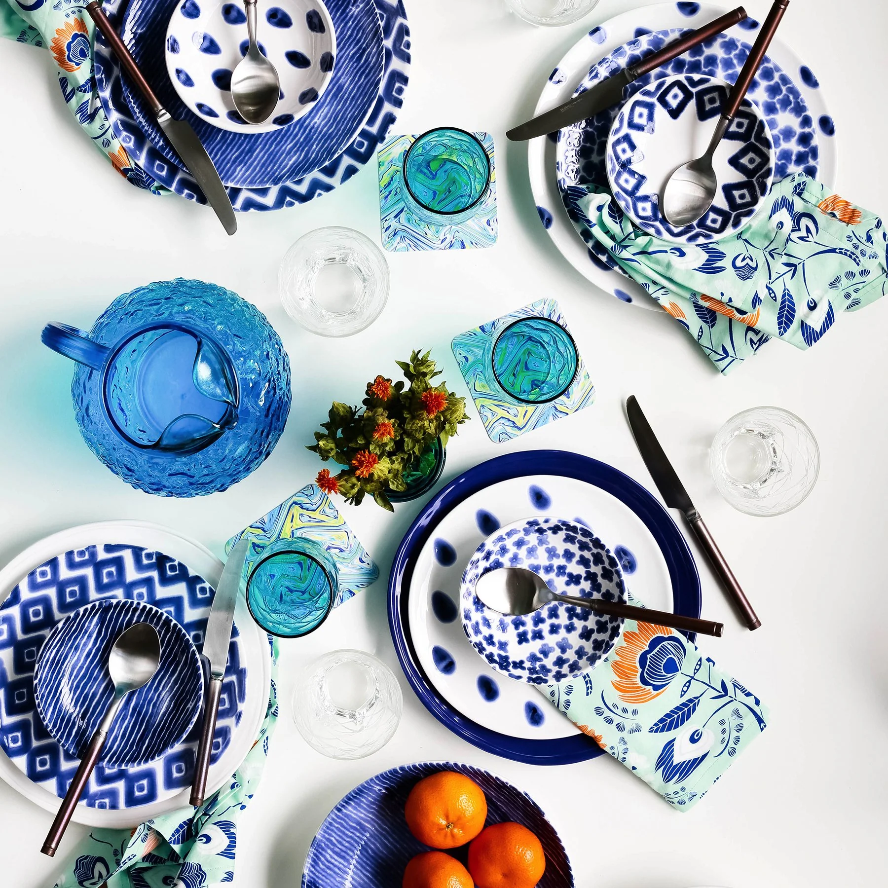 Santorini Stripe Salad Plate - Image 3