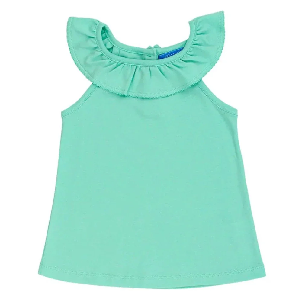 Seaglass Ruffle Collar Top - Image 2