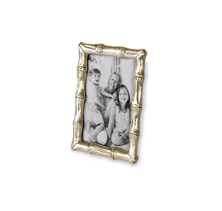Sierra Modern Bamboo 4x6 Frame (Gold) - Image 2