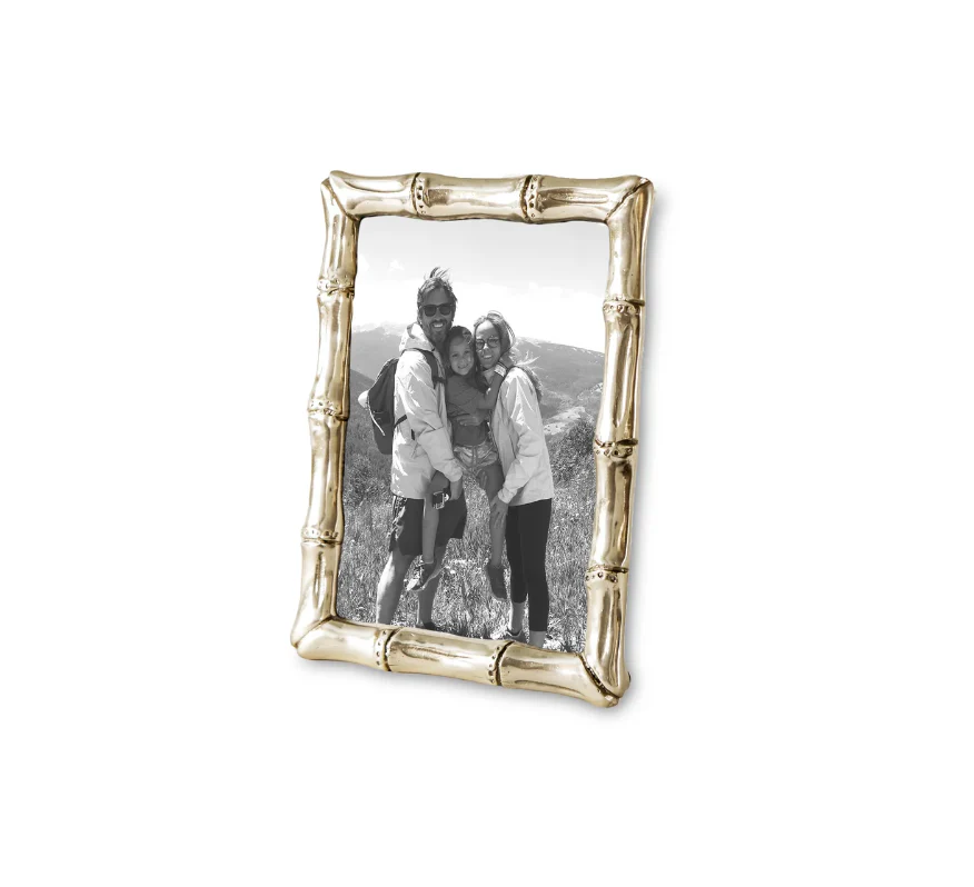 Sierra Modern Bamboo 5x7 Frame (Gold) - Image 2