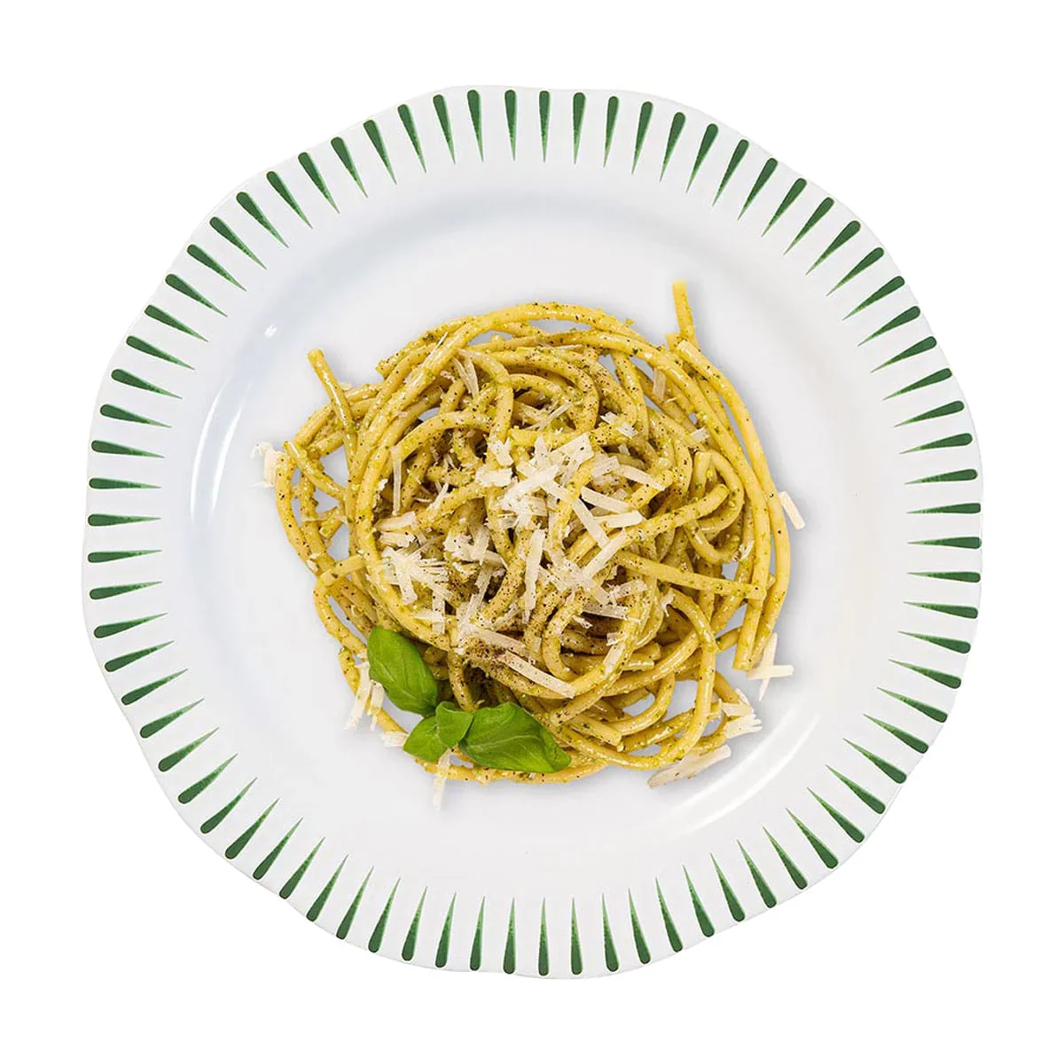 Sitio Stripe Dinner Plate - Basil - Image 2