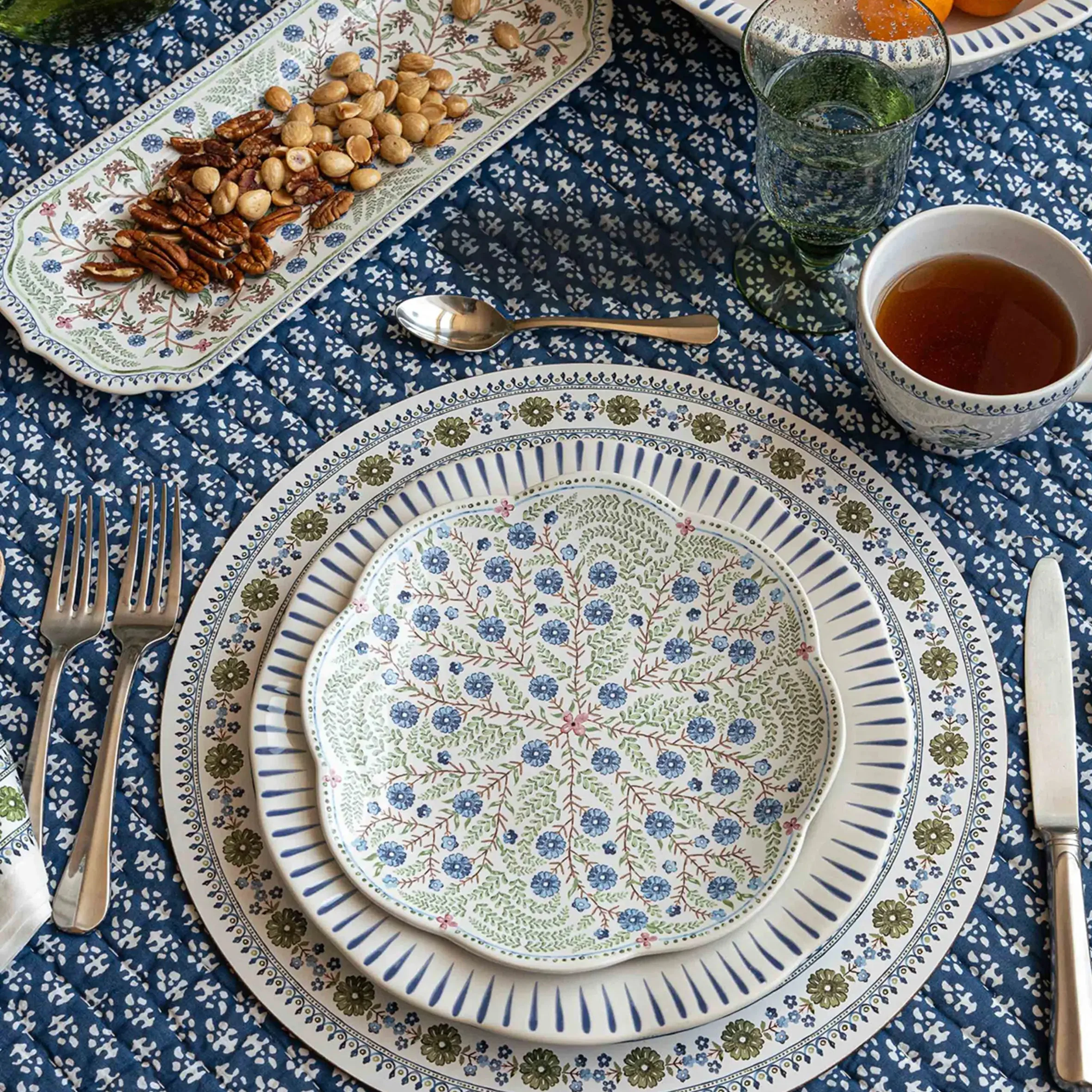 Sitio Stripe Dinner Plate - Delft Blue - Image 5