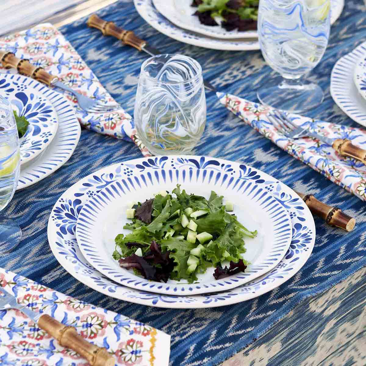 Sitio Stripe Dinner Plate - Delft Blue - Image 6