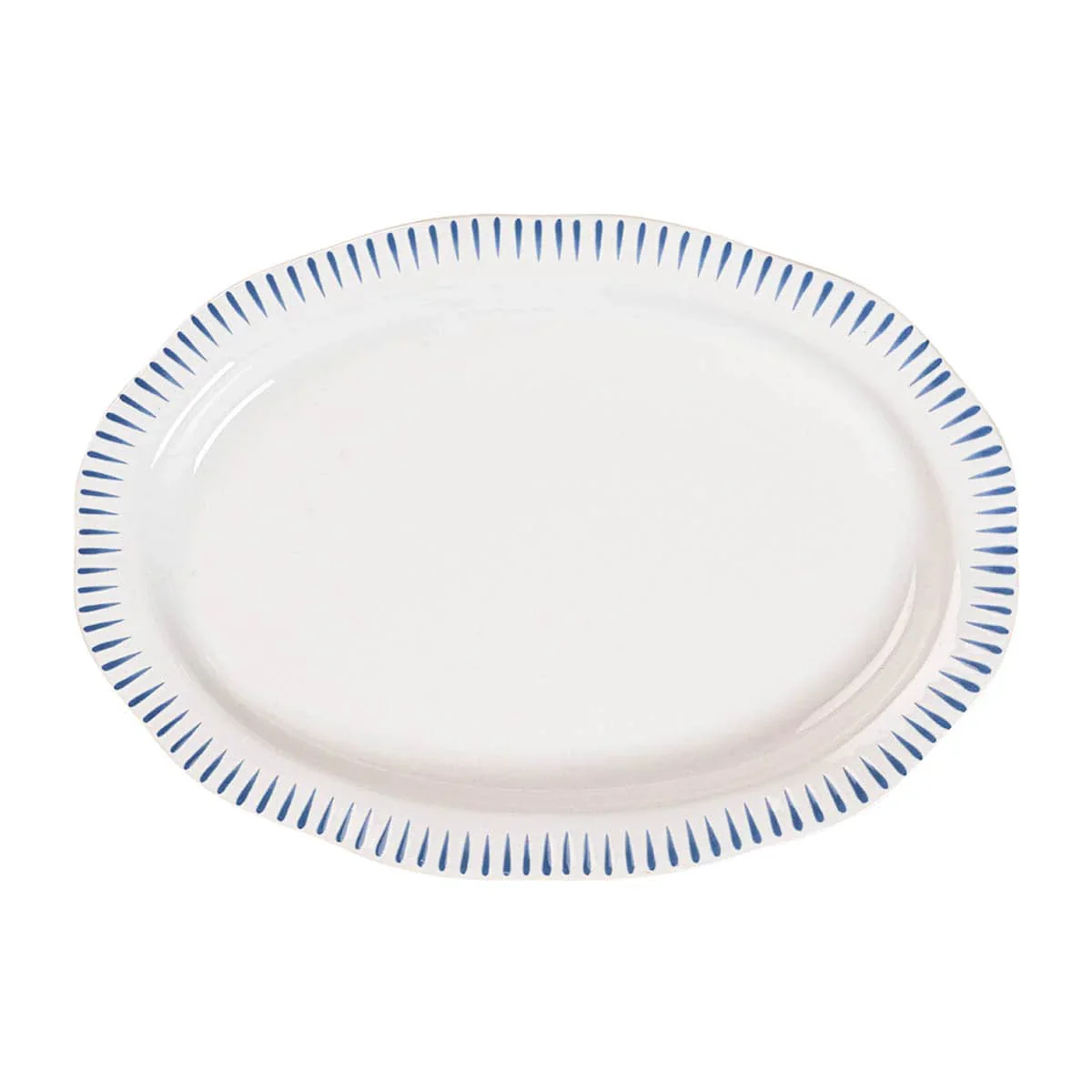 Sitio Stripe Serving Platter - Delft Blue