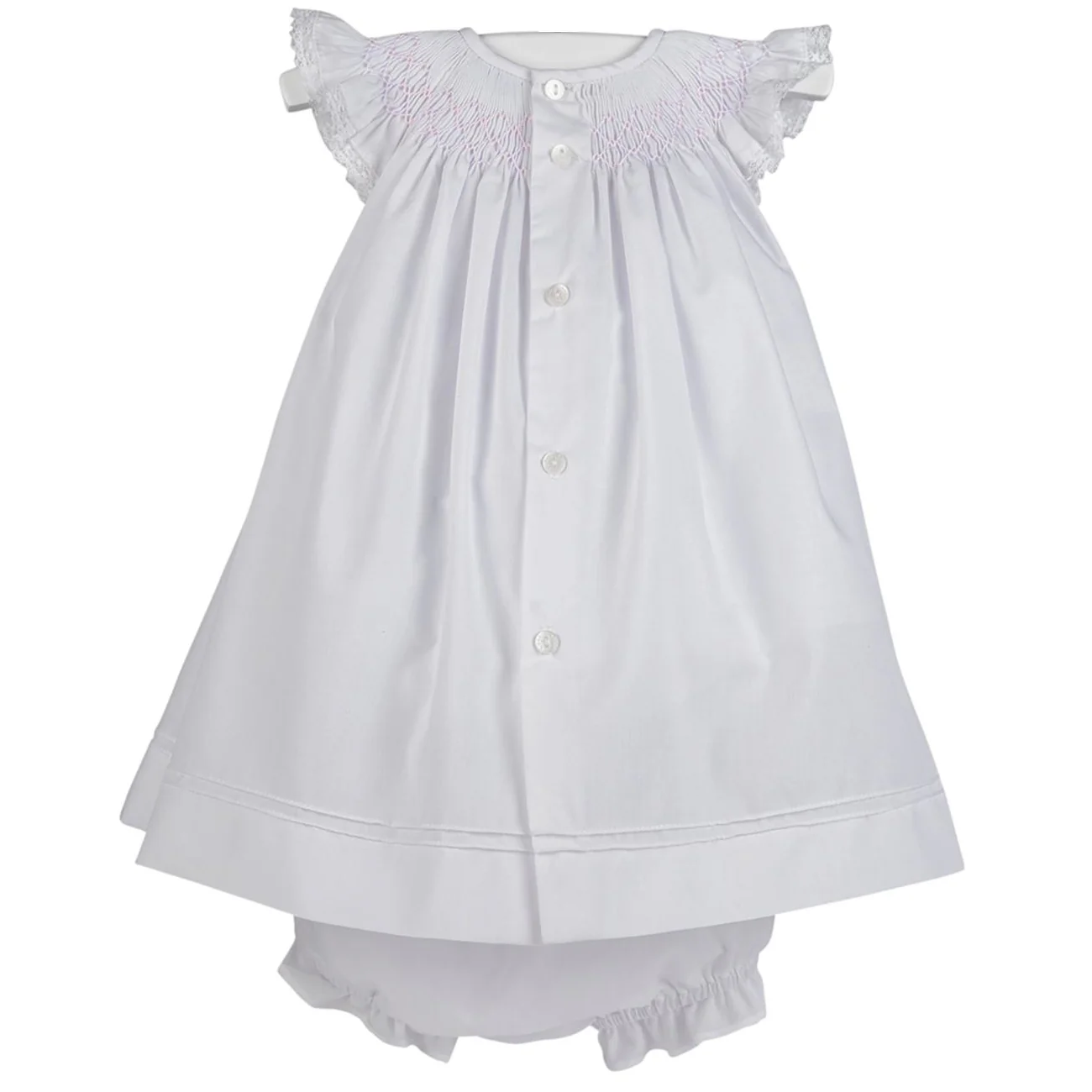 Smocked Bishop Dress With Bloomers - Image 2