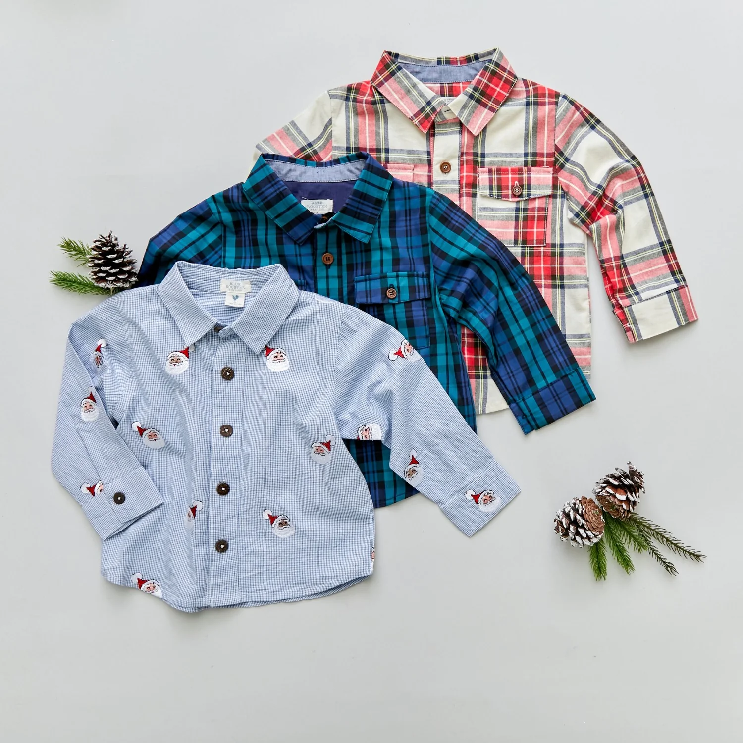 Snow Tartan Baby Jack Shirt - Image 4