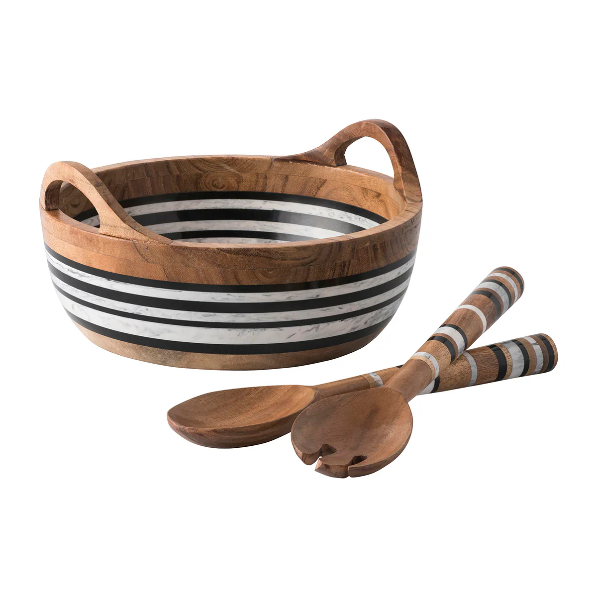 Stonewood Stripe Salad Server Set/2pc - Image 2