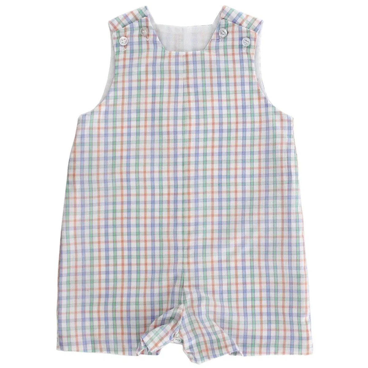 Sunkist Plaid John John Short w/ Tab