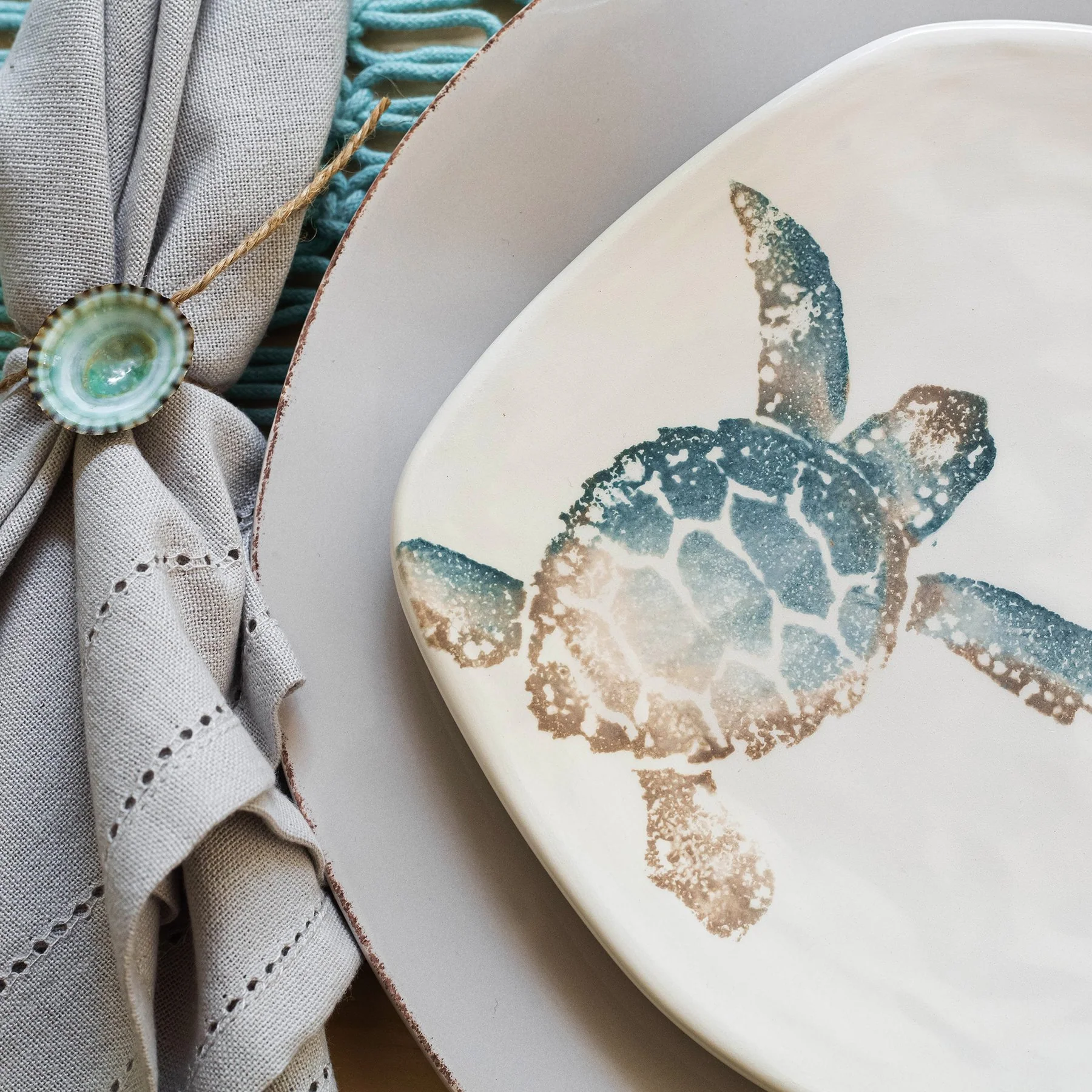 Tartaruga Turtle With Tail Salad Plate - Image 3