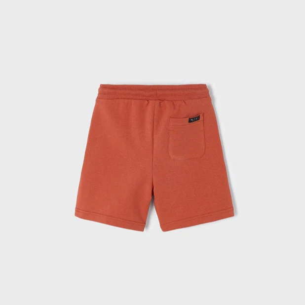 Terracotta Fleece Bermuda Shorts - Image 3