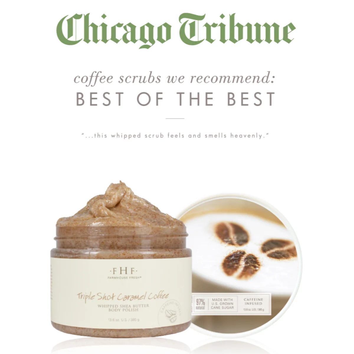 Triple Shot Caramel Coffee Whipped Shea Butter Body Polish - Image 4