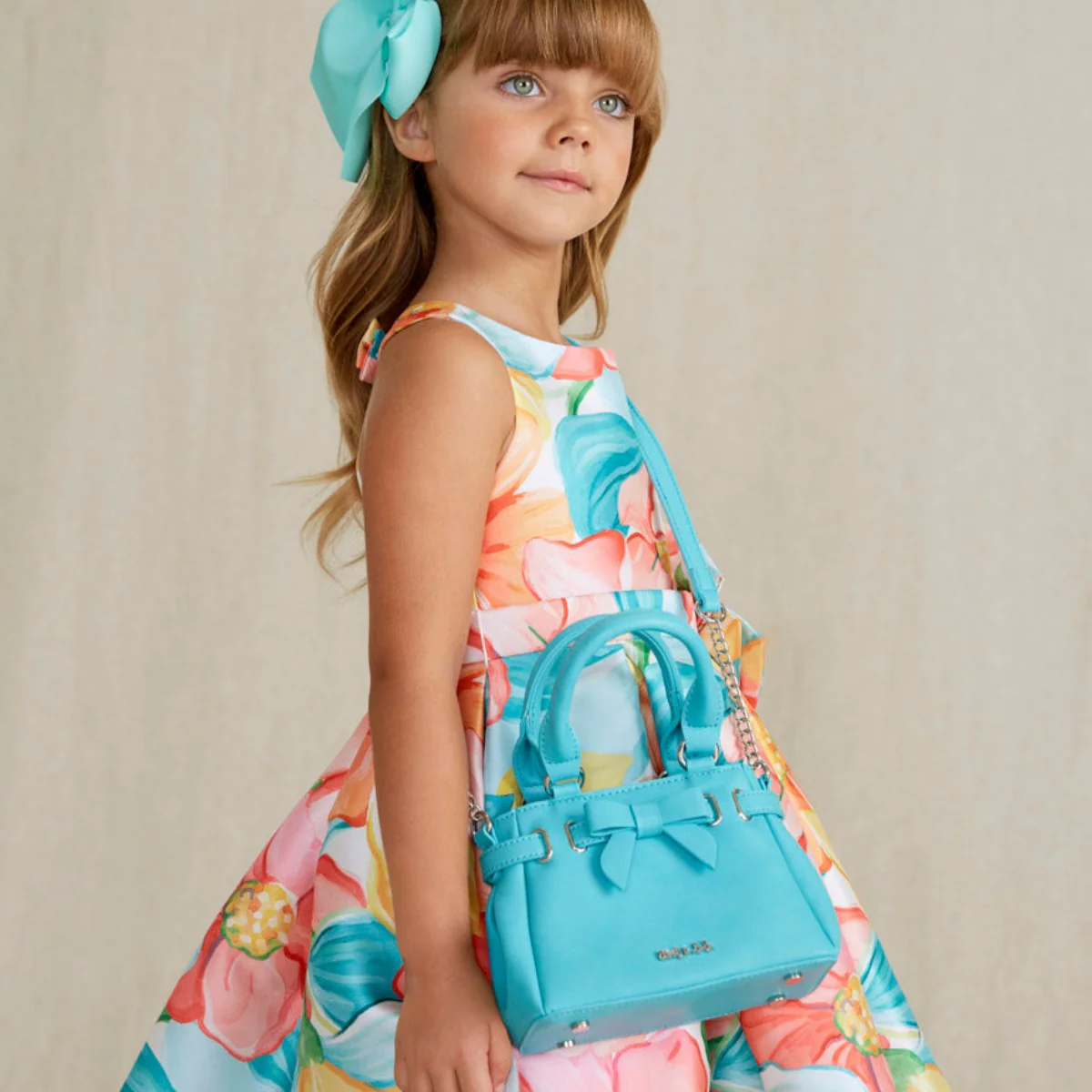 Turquoise Loop Handbag - Image 2