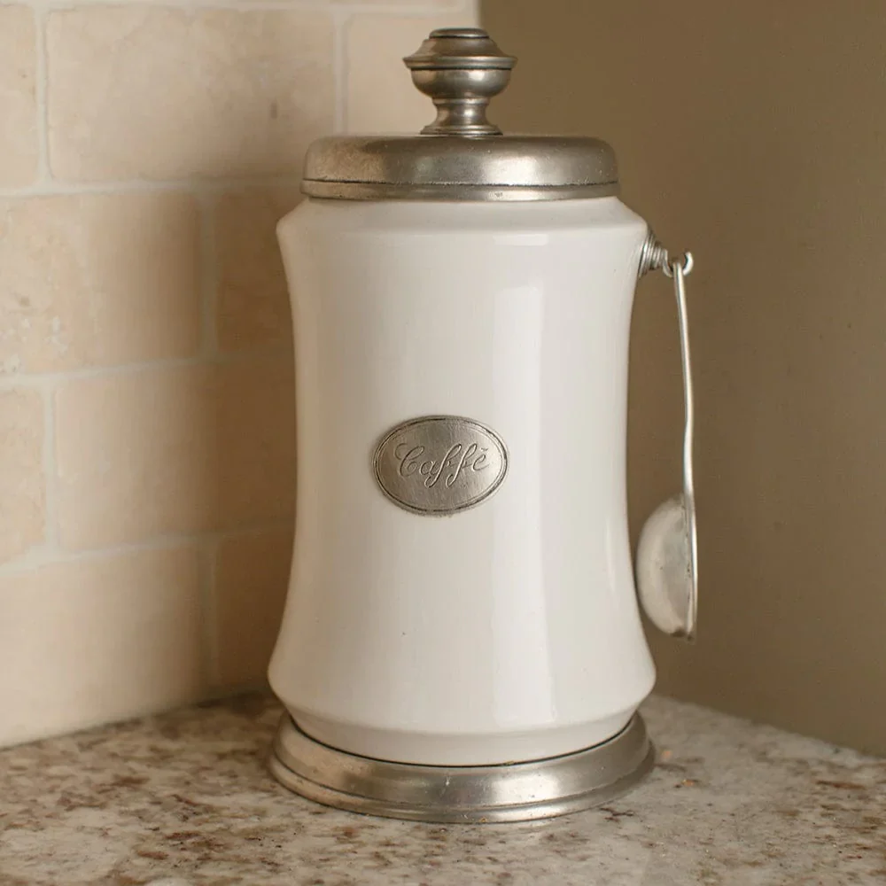 Tuscan Coffee Canister with Spoon - Image 5