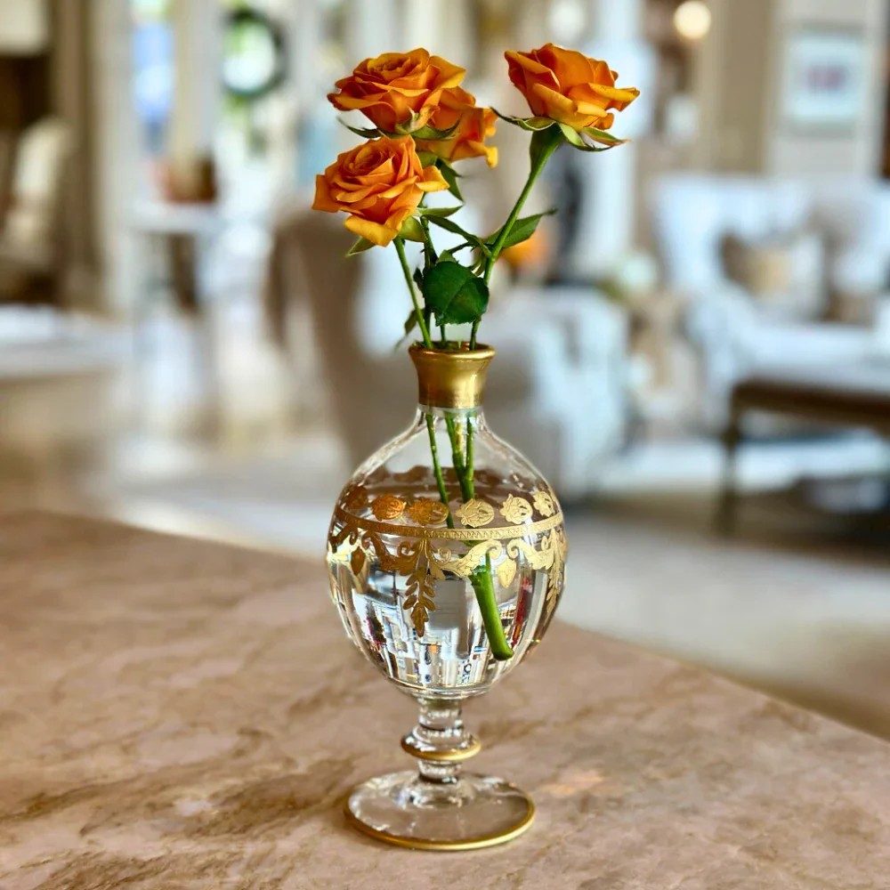 Vetro Gold Bud Vase - Image 2