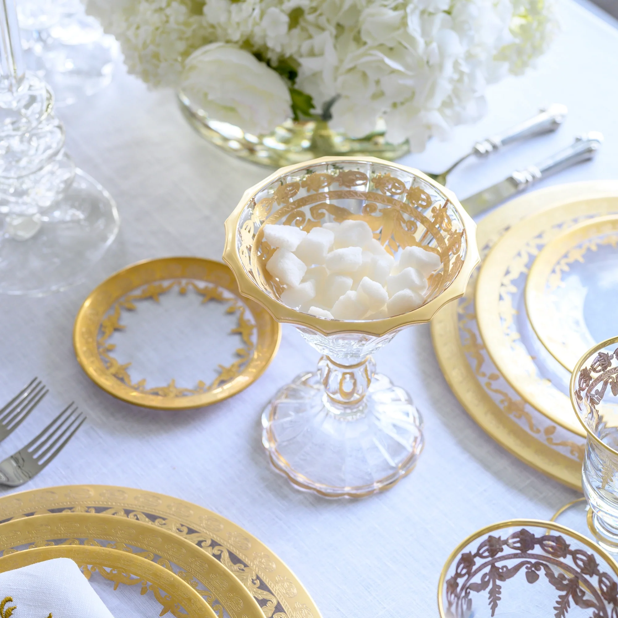 Vetro Gold Petite Pedestal Candy Dish - Image 3