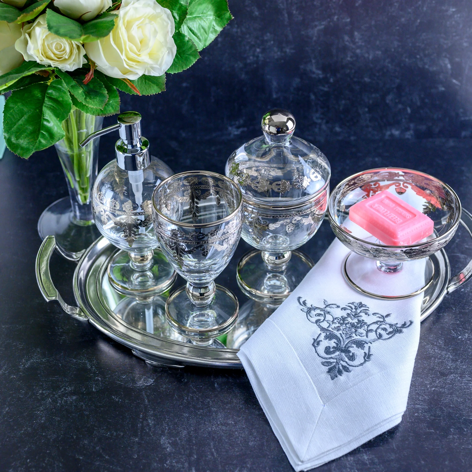 Vetro Platinum Canister with Lid - Image 7