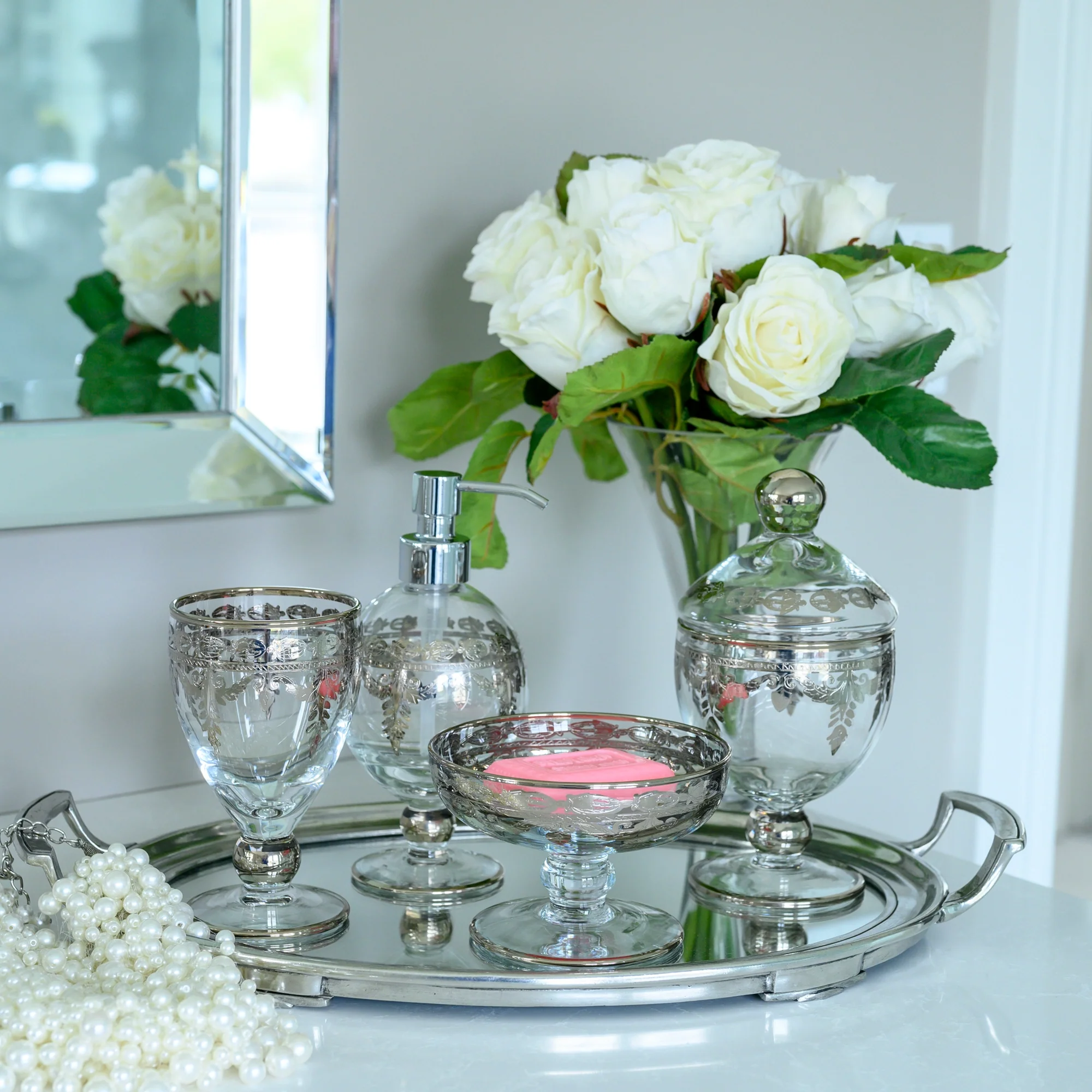 Vetro Platinum Compote Soap Dish - Image 6