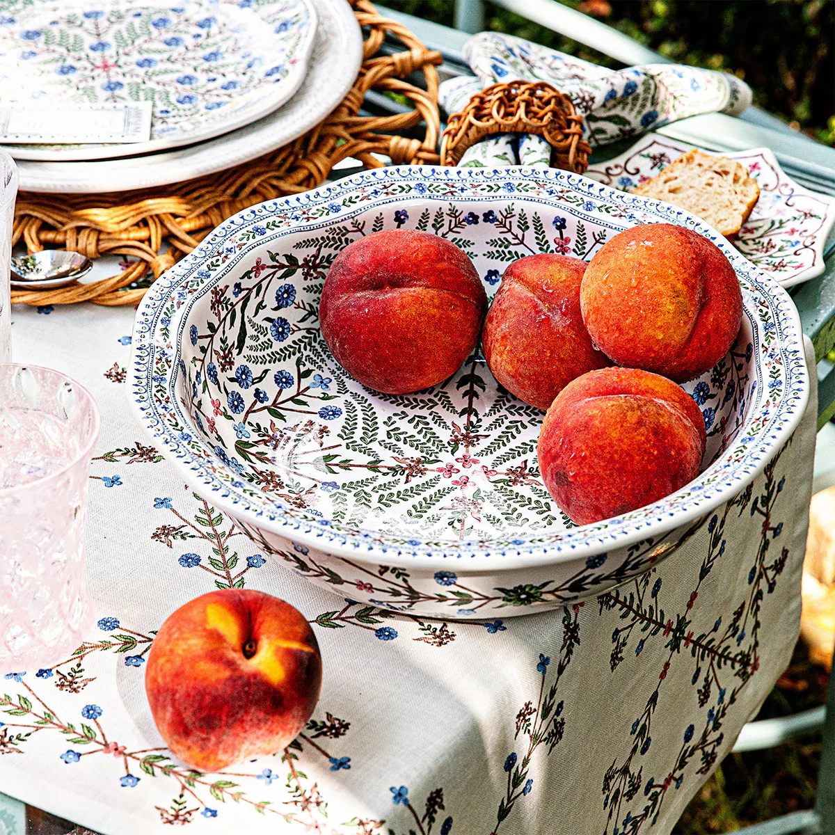 Villa Seville 12" Serving Bowl - Chambray - Image 4