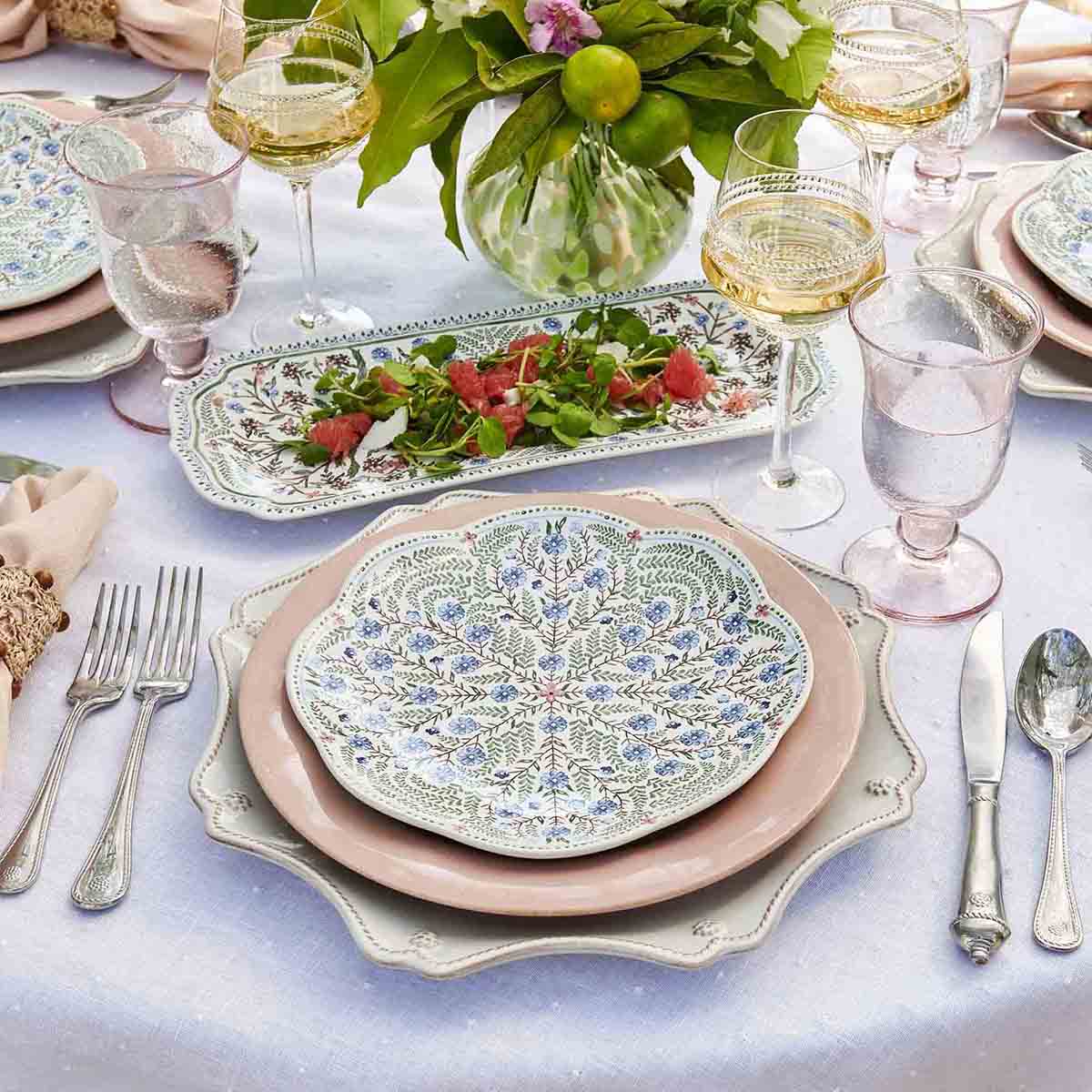 Villa Seville Scalloped Dessert/Salad Plate - Chambray - Image 6