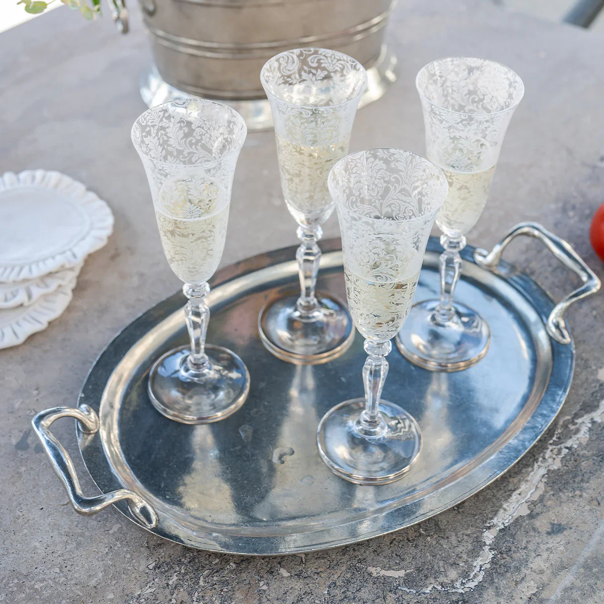 Vintage Medium Tray with Handles - Image 3