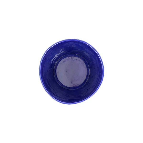 Viva Garden Cobalt Embossed Leaves Cachepot - Image 2