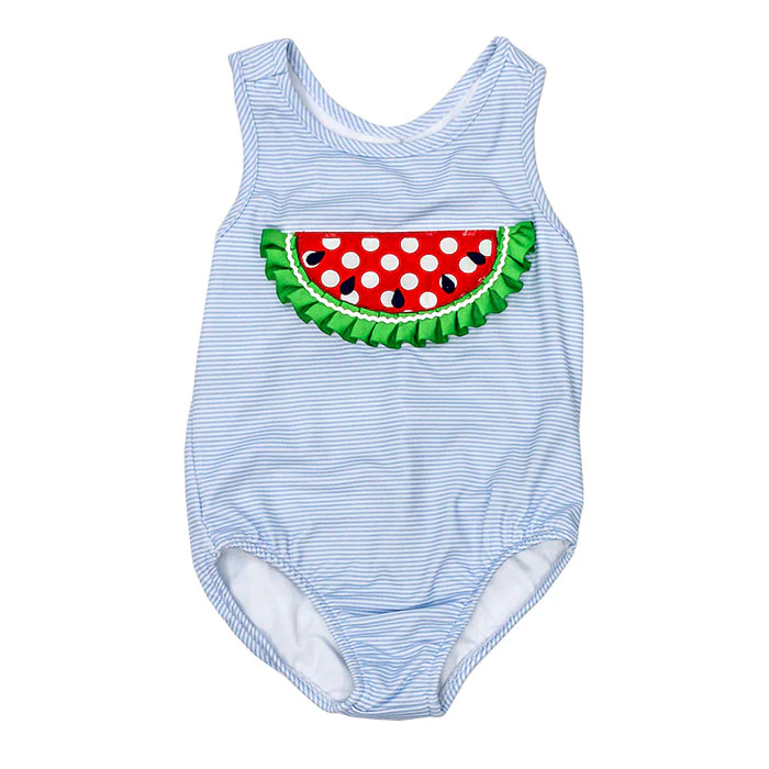 Watermelon One Piece Spandex Swimsuit